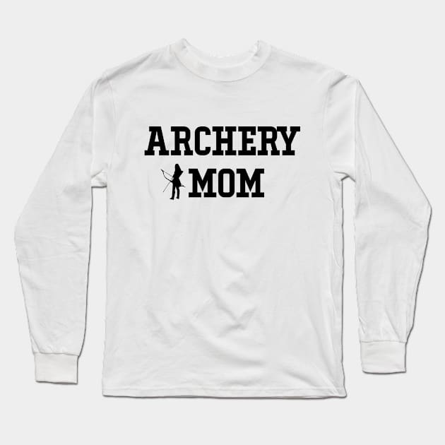 Archery Mom Bow Arrow Shooting Sports Hunter fuuny Long Sleeve T-Shirt by soukai